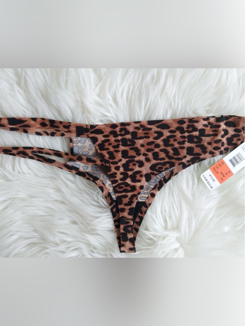 New Sam Edelman Leopard Print Thong Pamties